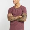 Pier OneT-shirt - Bas - Mottled Bordeaux
