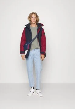 Pier One5 PACK - Långärmad Tröja - Black/dark Blue/stone