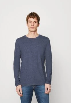 Pier One3 PACK - Långärmad Tröja - Mottled Dark Blue/light Brown/off-white -Macys Butik 0e1473e0b15d4184a1c5205f60ccb542