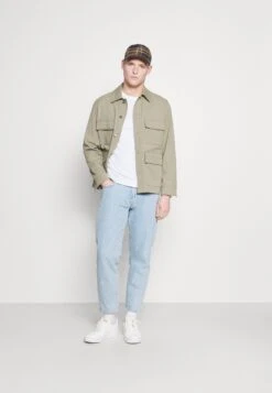 Pier One5 PACK - Långärmad Tröja - White/dark Blu/grey