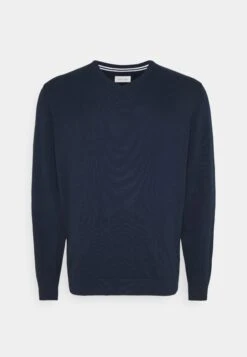 Pier One2 PACK - Stickad Tröja - Dark Blue/mottled Dark Grey -Macys Butik 28d041f8ad424ad5b93029d8dba15c42