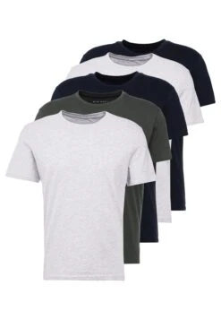 Pier One5 PACK - T-shirt - Bas - Dark Blue/grey/khaki 16 Pier One5 PACK - T-shirt - Bas - Dark Blue/grey/khaki -Macys Butik 325cf046ffc64432affa66ab60fd39f6