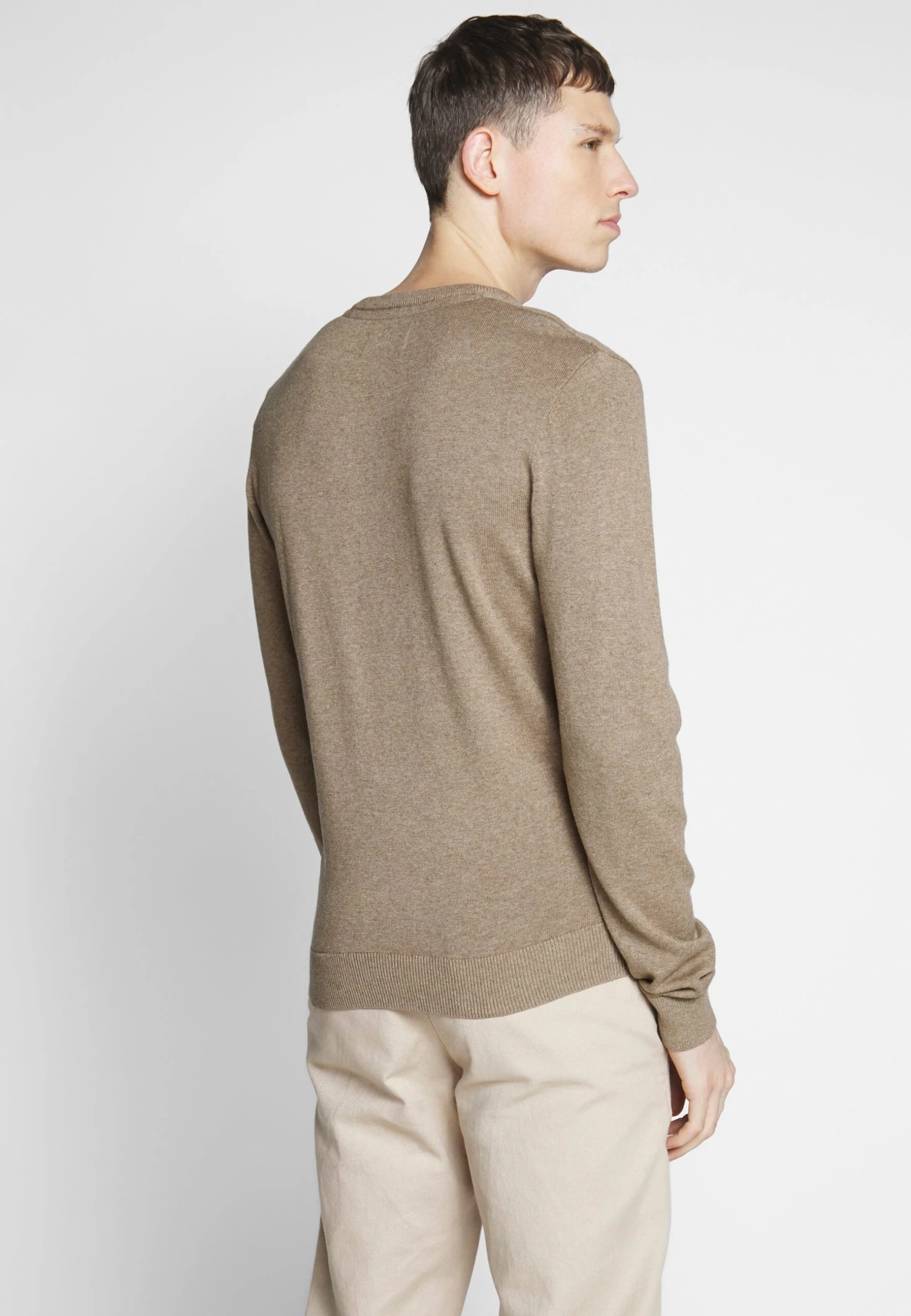 Pier OneStickad Tröja - Mottled Beige 5 Pier OneStickad Tröja - Mottled Beige - Bild 3