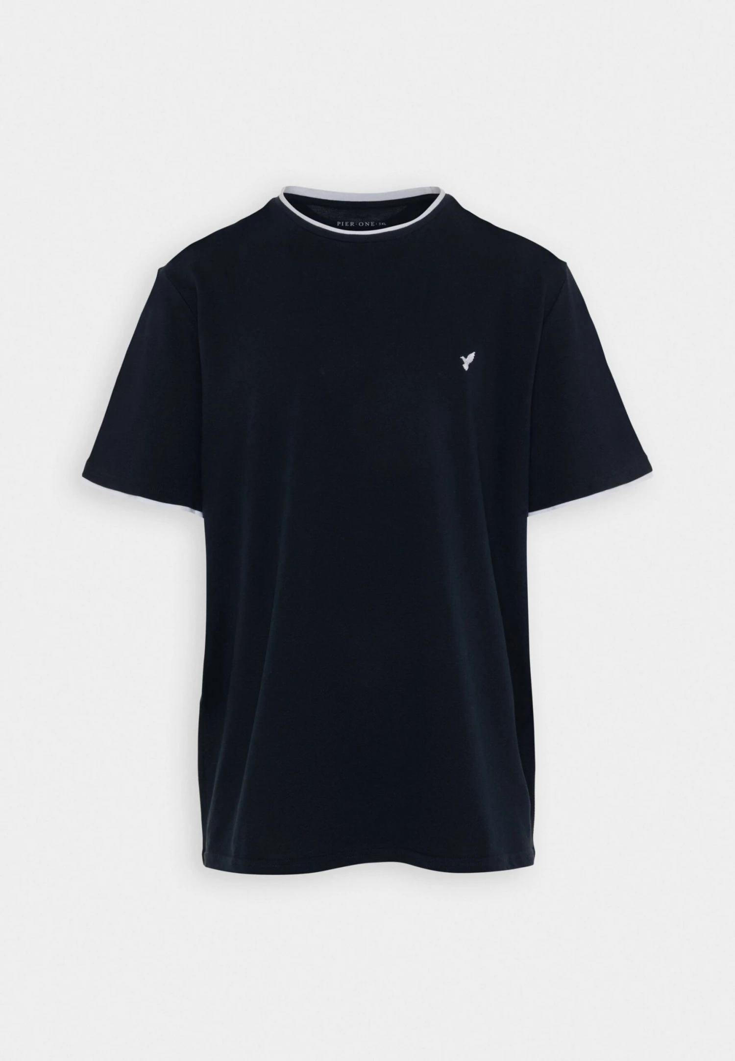 Pier OnePIQUE EMBRO DETAIL - T-shirt - Bas - Dark Blue 3 Pier OnePIQUE EMBRO DETAIL - T-shirt - Bas - Dark Blue