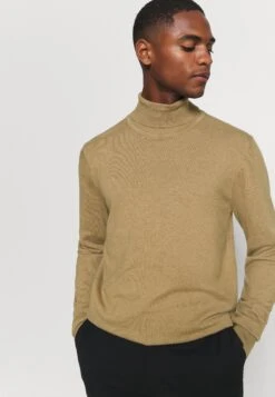 Pier OneStickad Tröja - Camel -Macys Butik 47bff6f3513d4bf99847fbf4c74c98b3