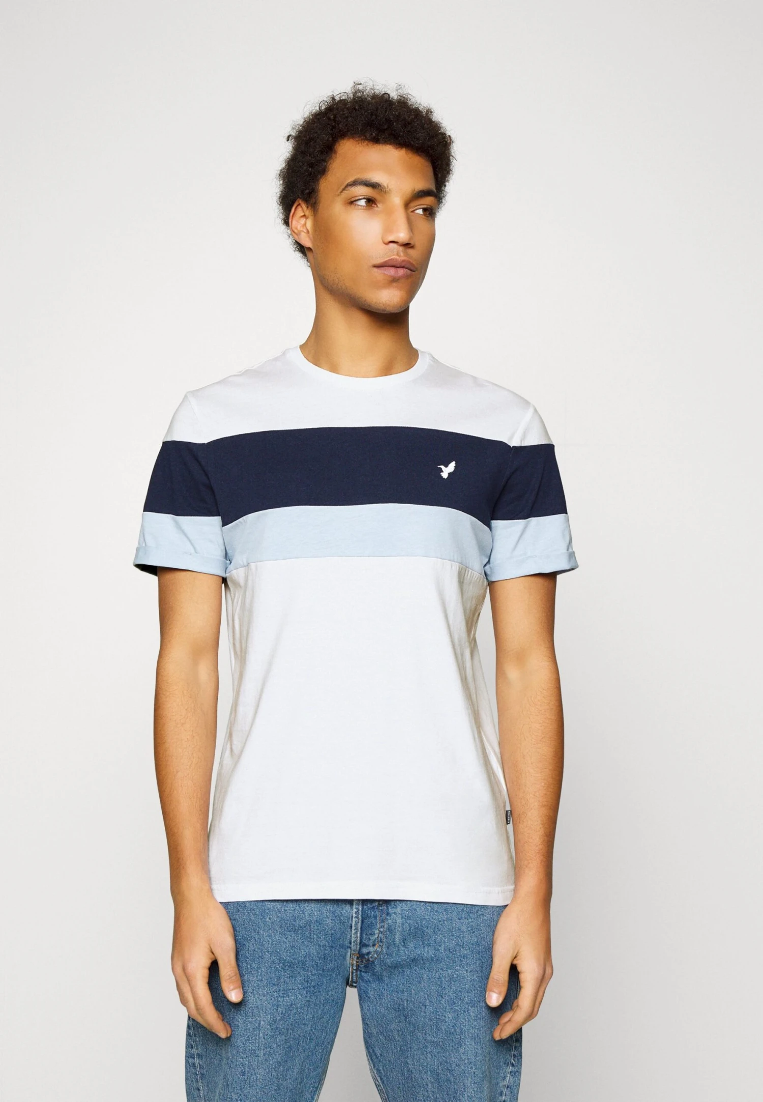 Pier OneT-shirt Med Print - White/blue 3 Pier OneT-shirt Med Print - White/blue