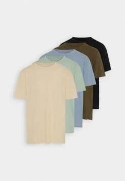 Pier One5 PACK - T-shirt - Bas - Mint/off-white/khaki 19 Pier One5 PACK - T-shirt - Bas - Mint/off-white/khaki -Macys Butik 5b5778993dfc4612b1bc7d2cac39f5f3