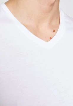 Pier One5 PACK - T-shirt - Bas - White/black -Macys Butik 6691eed18f294fd9bcc5233afdb8ca0f