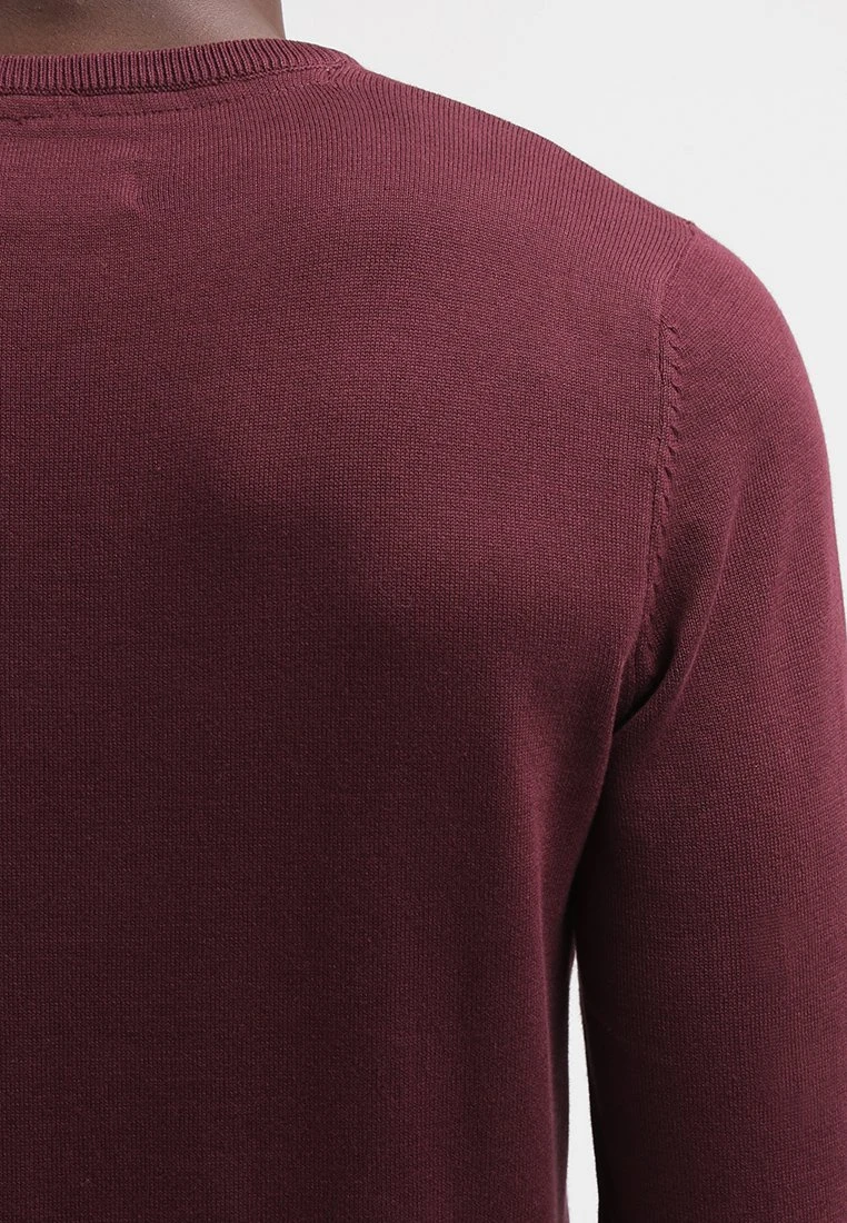 Pier OneBASIC CREWNECK - Stickad Tröja - Bordeaux 7 Pier OneBASIC CREWNECK - Stickad Tröja - Bordeaux - Bild 5