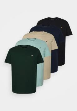 Pier One5 PACK - T-shirt - Bas - Dark Green/beige/light Blue 14 Pier One5 PACK - T-shirt - Bas - Dark Green/beige/light Blue -Macys Butik 7af36362bd71478faf64c035d446b9b1