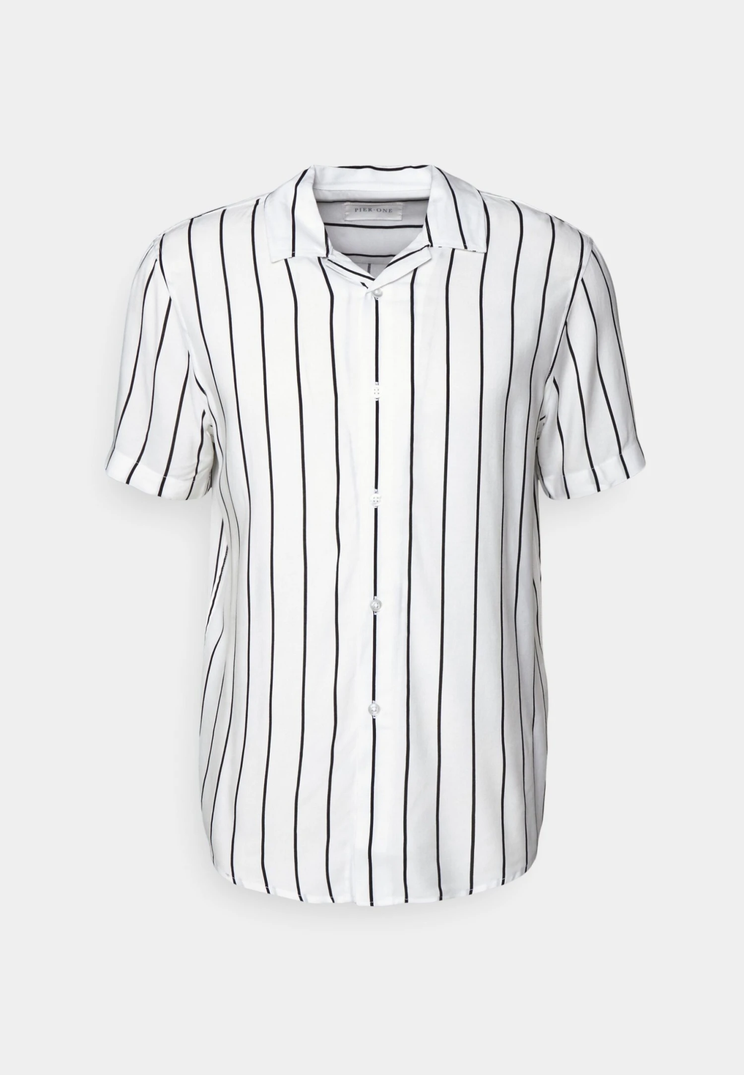 Pier One2 PACK - Skjorta - Black/white 10 Pier One2 PACK - Skjorta - Black/white - Bild 8