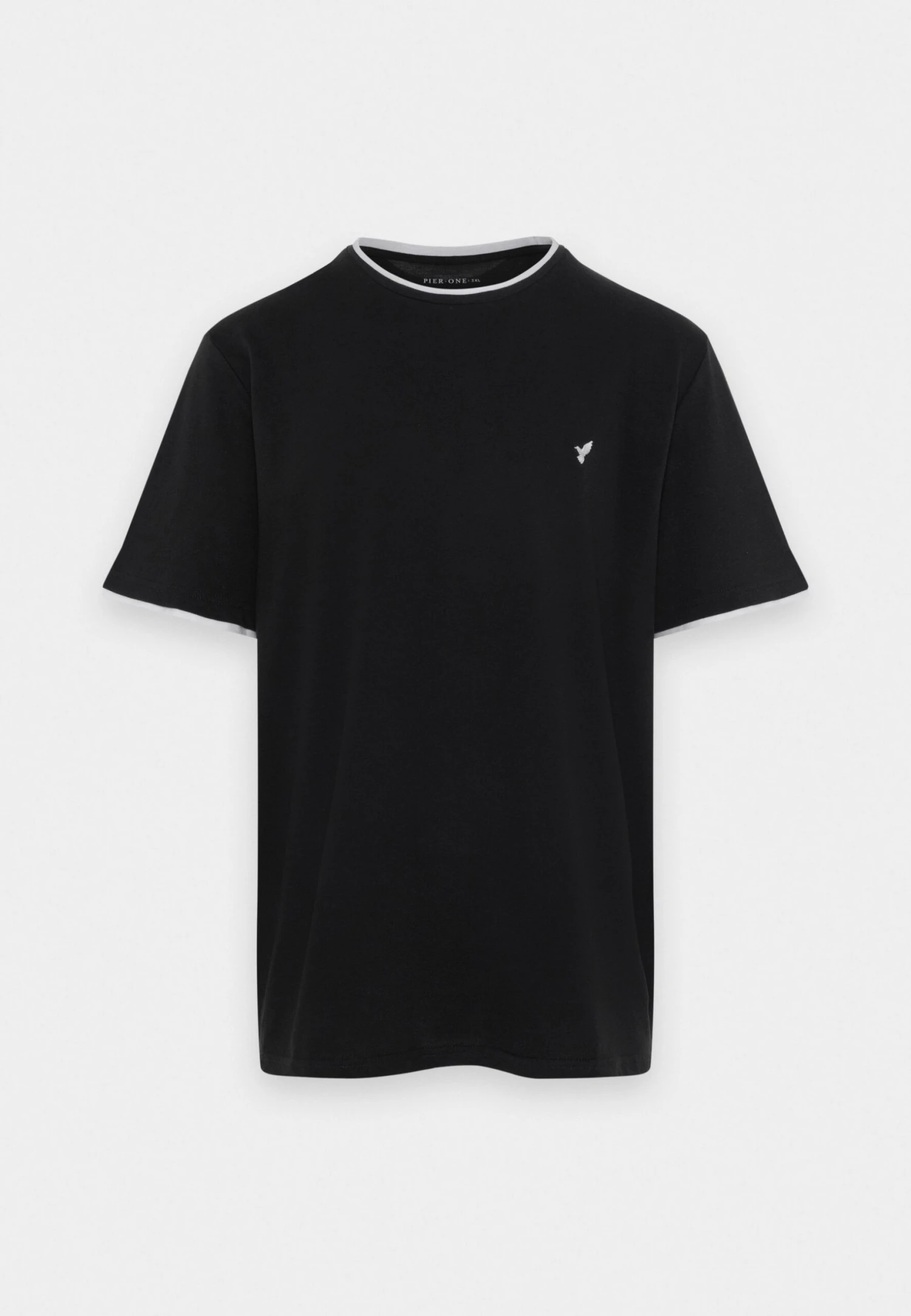Pier OnePIQUE EMBRO DETAIL - T-shirt - Bas - Black 3 Pier OnePIQUE EMBRO DETAIL - T-shirt - Bas - Black