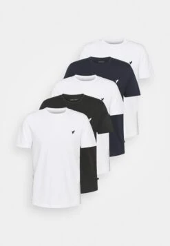 Pier One5 PACK - T-shirt - Bas - White/black/dark Blue 16 Pier One5 PACK - T-shirt - Bas - White/black/dark Blue -Macys Butik 8041bfdceeaa4d4a9a850e92a8c64783