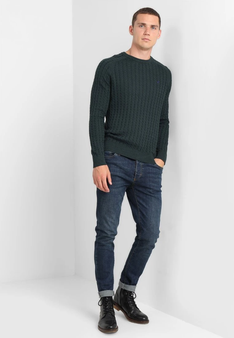 Pier OneStickad Tröja - Mottled Dark Green 4 Pier OneStickad Tröja - Mottled Dark Green - Bild 2