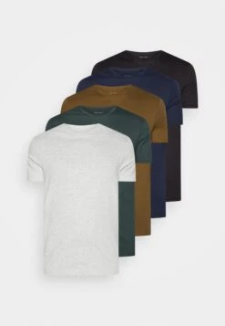 Pier OneUNISEX 5 Pack - T-shirt - Bas - Black /dark Blue/dark Green -Macys Butik 8476a676b3d442a4819cc5177b9930ad