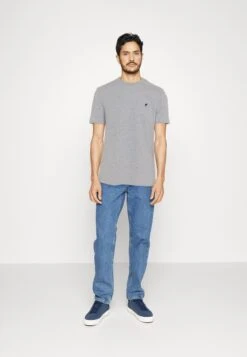 Pier One3 PACK - T-shirt - Bas - Mottled Light Grey/pink/black