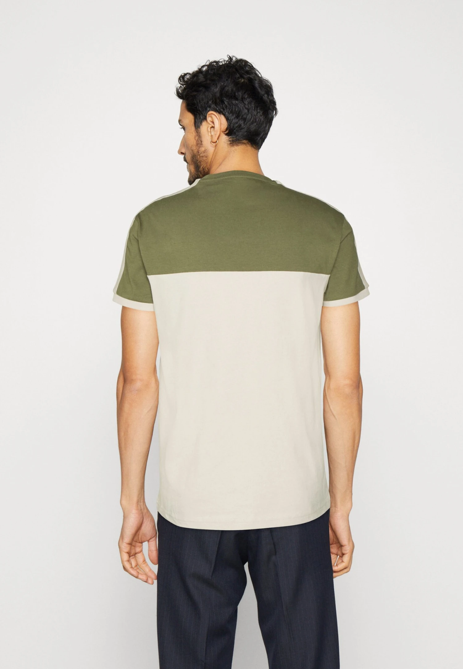 Pier OneT-shirt Med Print - Khaki/off-white 5 Pier OneT-shirt Med Print - Khaki/off-white - Bild 3