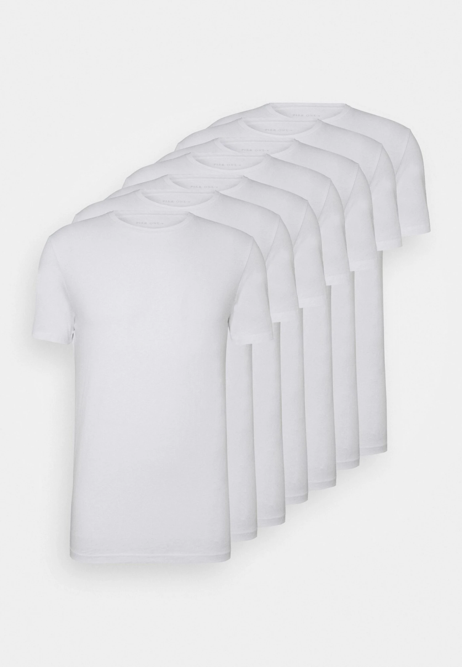 Pier One7 PACK - T-shirt - Bas - White 3 Pier One7 PACK - T-shirt - Bas - White