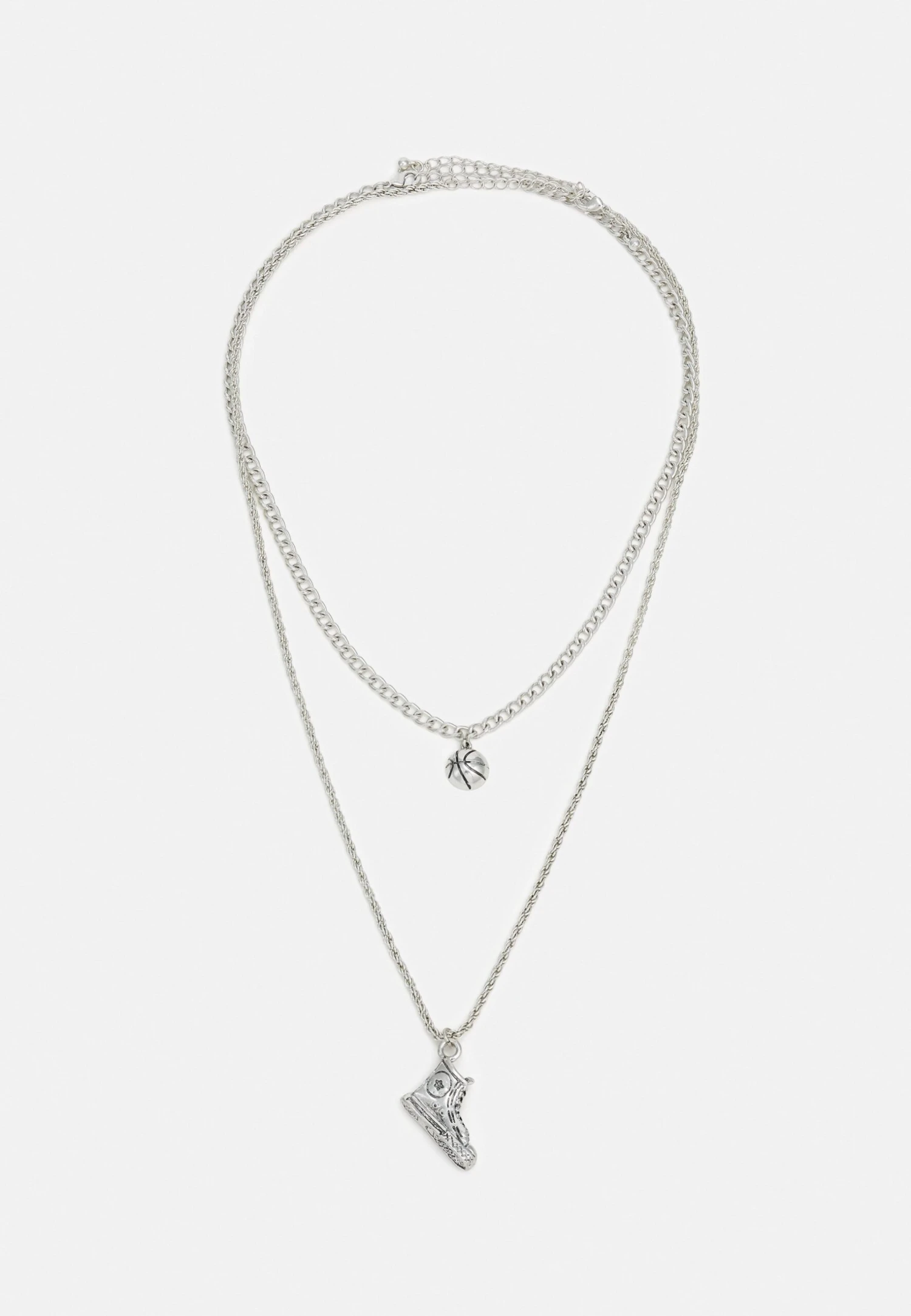 Pier OneUNISEX 2 PACK - Halsband - Silver-coloured 3 Pier OneUNISEX 2 PACK - Halsband - Silver-coloured