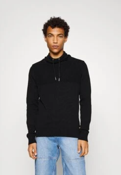 Pier OneSTRUCTURE BLOCK HIGH COLLAR - Kofta - Black