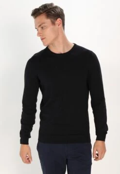 Pier OneBASIC CREWNECK - Stickad Tröja - Black
