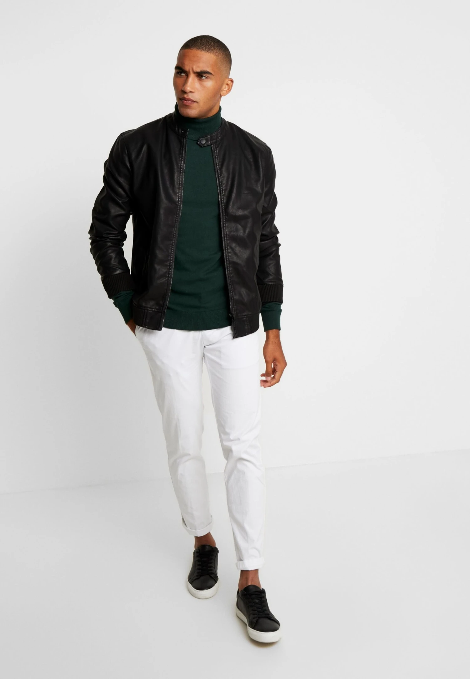 Pier OneStickad Tröja - Dark Green 3 Pier OneStickad Tröja - Dark Green