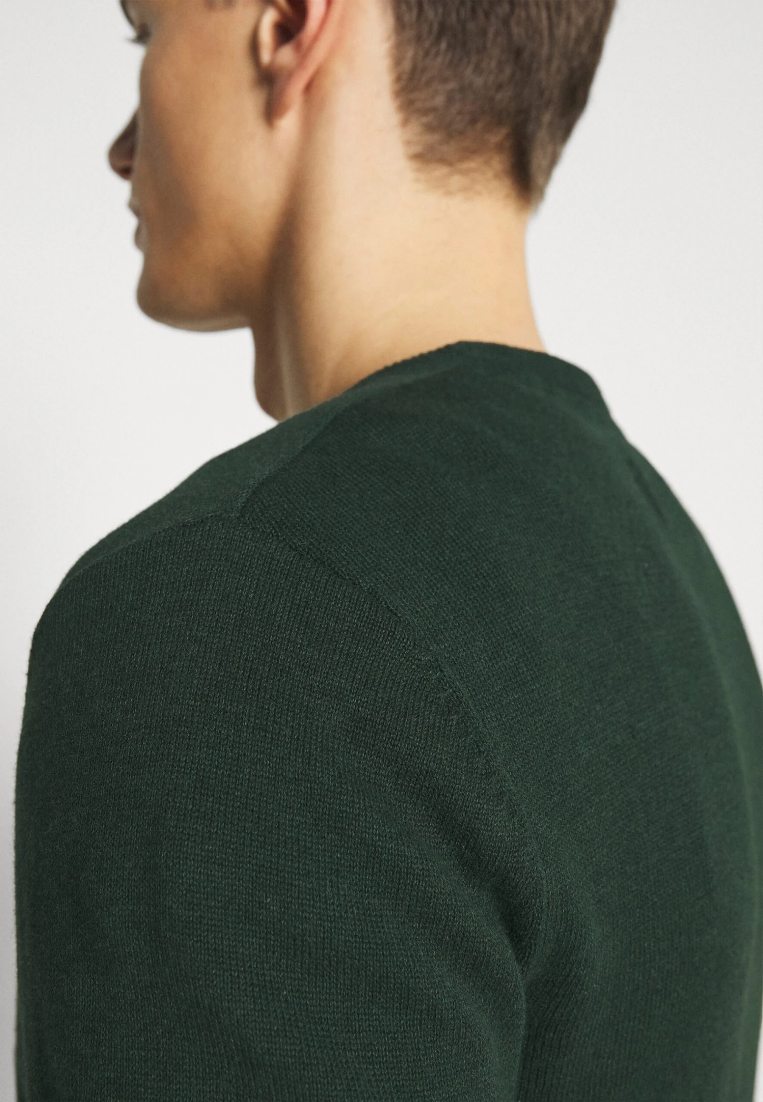 Pier OneBASIC CREWNECK - Stickad Tröja - Mottled Dark Green 7 Pier OneBASIC CREWNECK - Stickad Tröja - Mottled Dark Green - Bild 5