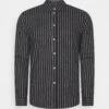 Pier OneFLANNEL STRIPES - Skjorta - Dark Grey