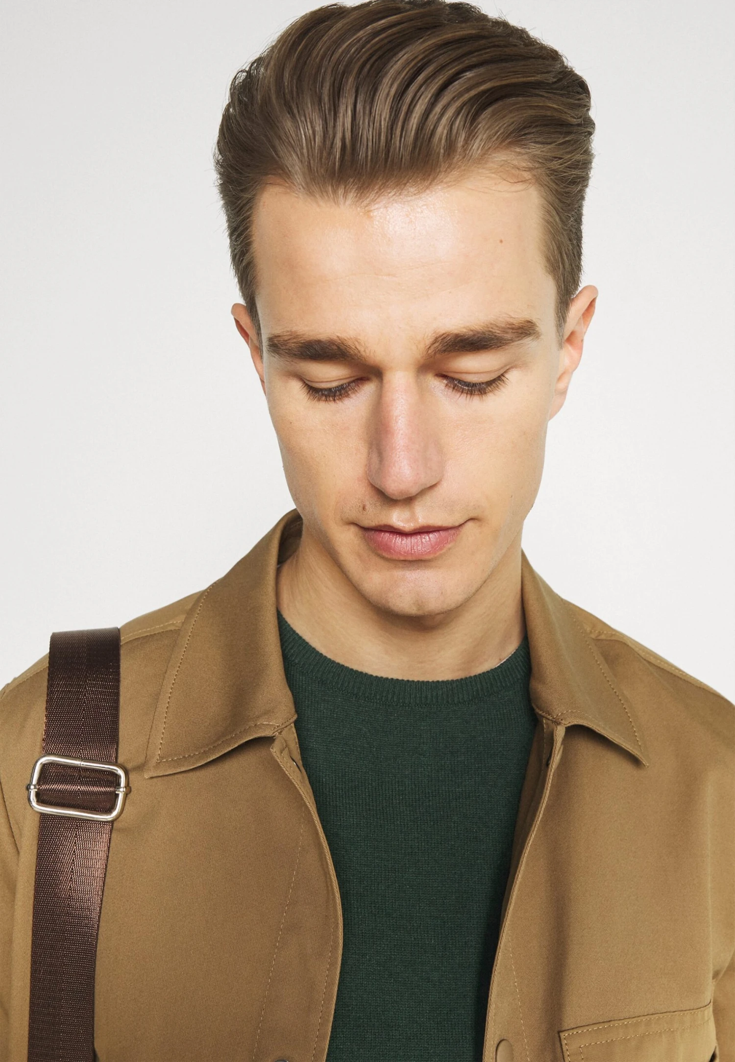 Pier OneBASIC CREWNECK - Stickad Tröja - Mottled Dark Green 6 Pier OneBASIC CREWNECK - Stickad Tröja - Mottled Dark Green - Bild 4