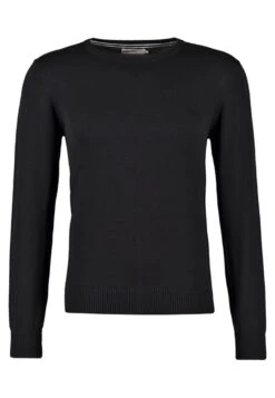 Pier OneBASIC CREWNECK - Stickad Tröja - Black -Macys Butik c5ca2388fe5d4d33a54abb4077ab8816