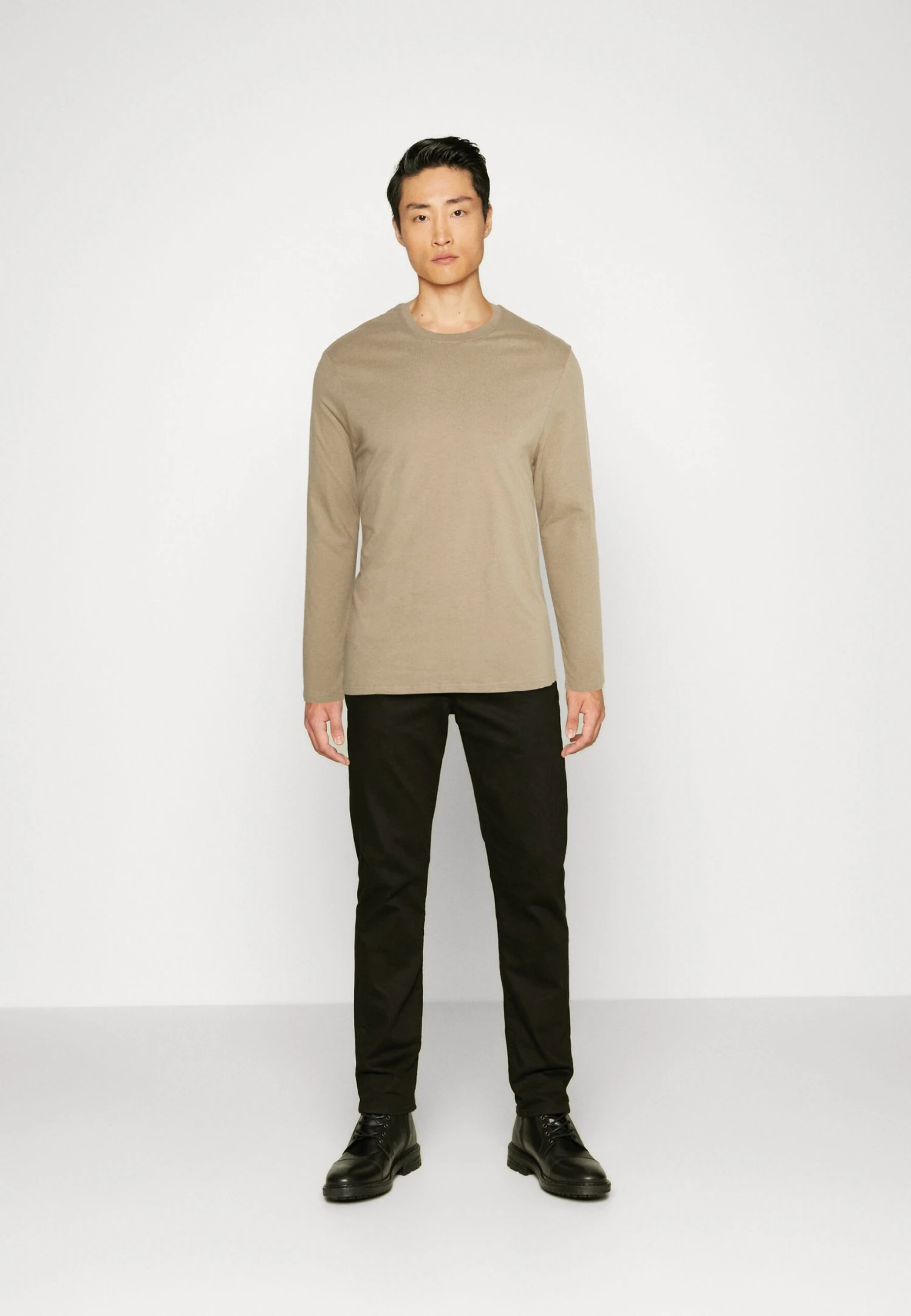 Pier One5 PACK - Långärmad Tröja - Tan/light Blue/white 3 Pier One5 PACK - Långärmad Tröja - Tan/light Blue/white