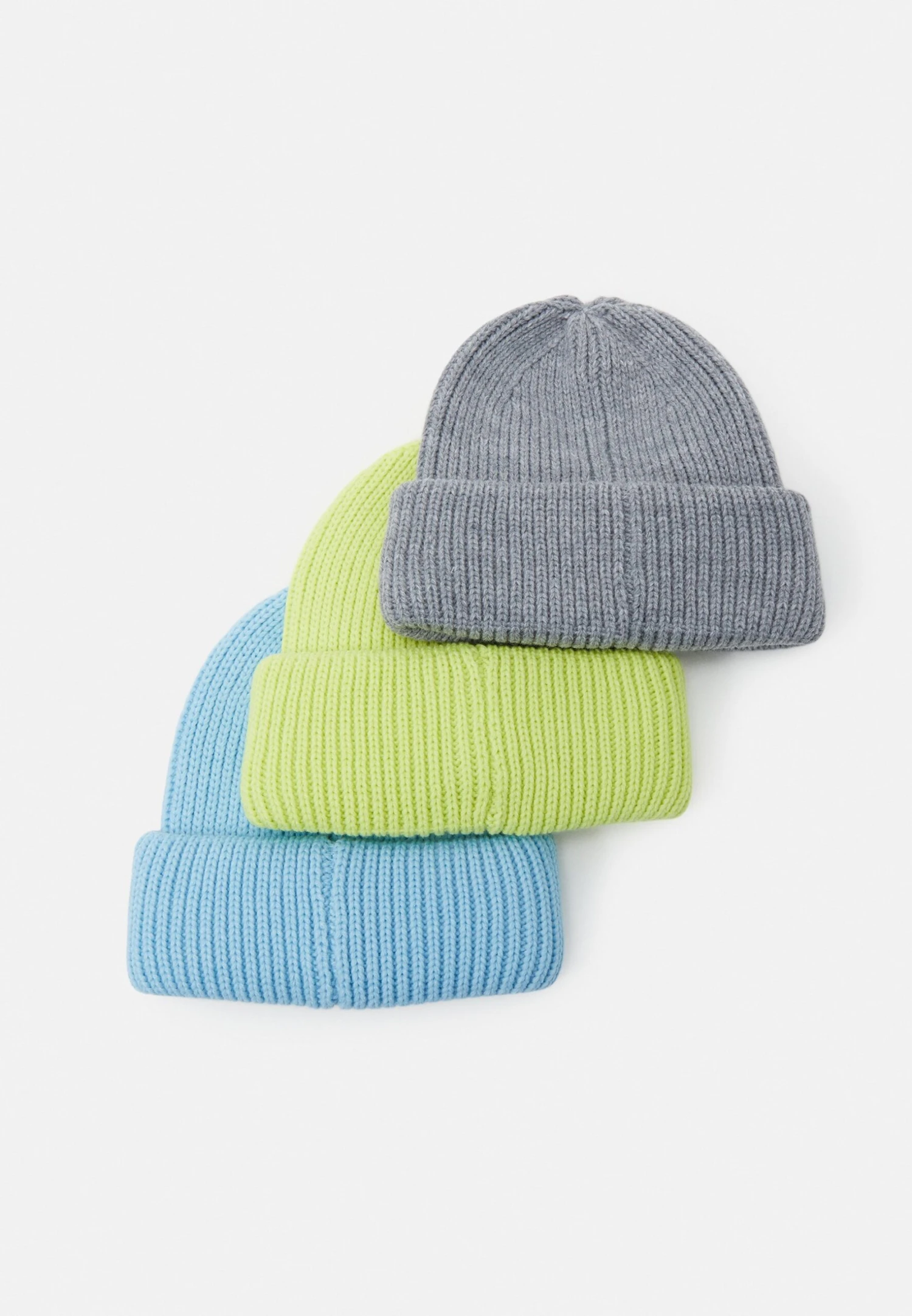 Pier OneUNISEX 3 PACK - Mössa - Grey, Neon Green, Light Blue 4 Pier OneUNISEX 3 PACK - Mössa - Grey, Neon Green, Light Blue - Bild 2