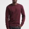 Pier OneBASIC CREWNECK - Stickad Tröja - Bordeaux -Macys Butik eb0e723b2058424e9a31aa5c1f372c09